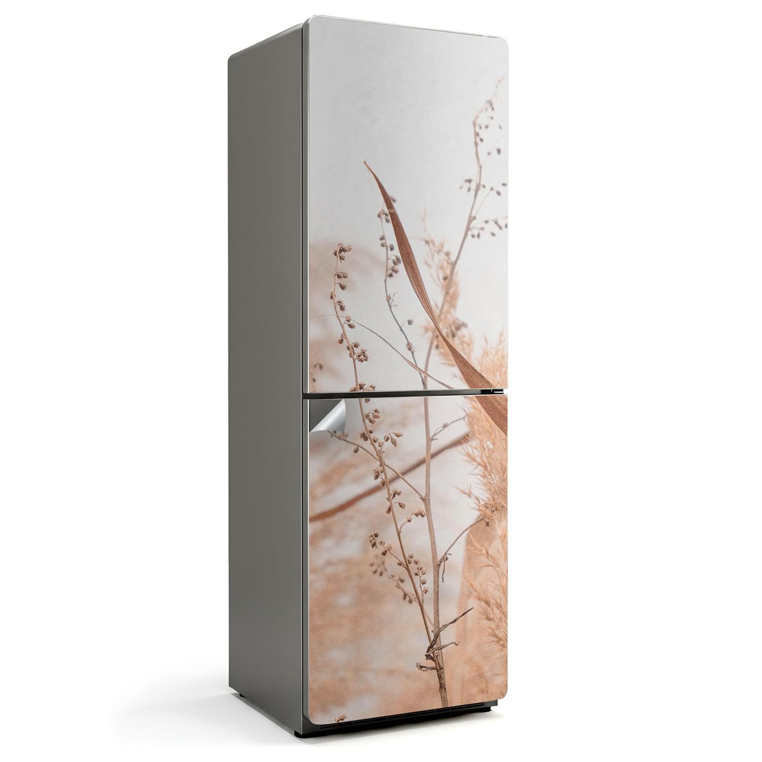 Vinilo para frigorífico de 60x190 cm antiarañazos que cubre golpes con diseño elegante