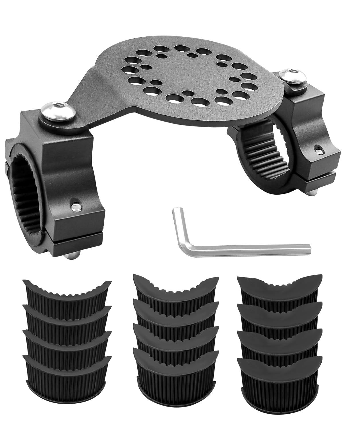 UTV ATV Gas Can Mount for 1"- 2" Roll Bar, Water Tank Mounting Holder Fit for Polaris RZR Pioneer Yamaha Can Am Maverick X3 Talon Commander Arctic Cat Wildcat Kawasaki