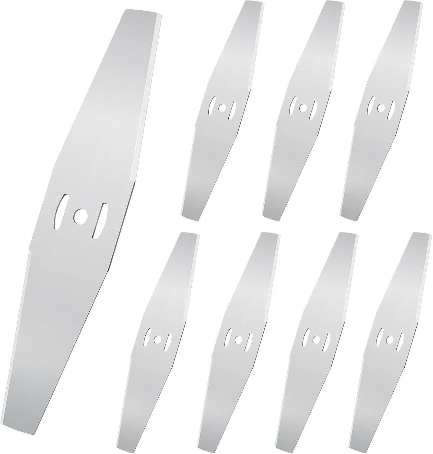 BESTOYARD 8pcs Metal Replacement Blades for Lawn Mowers Accessories, Silver