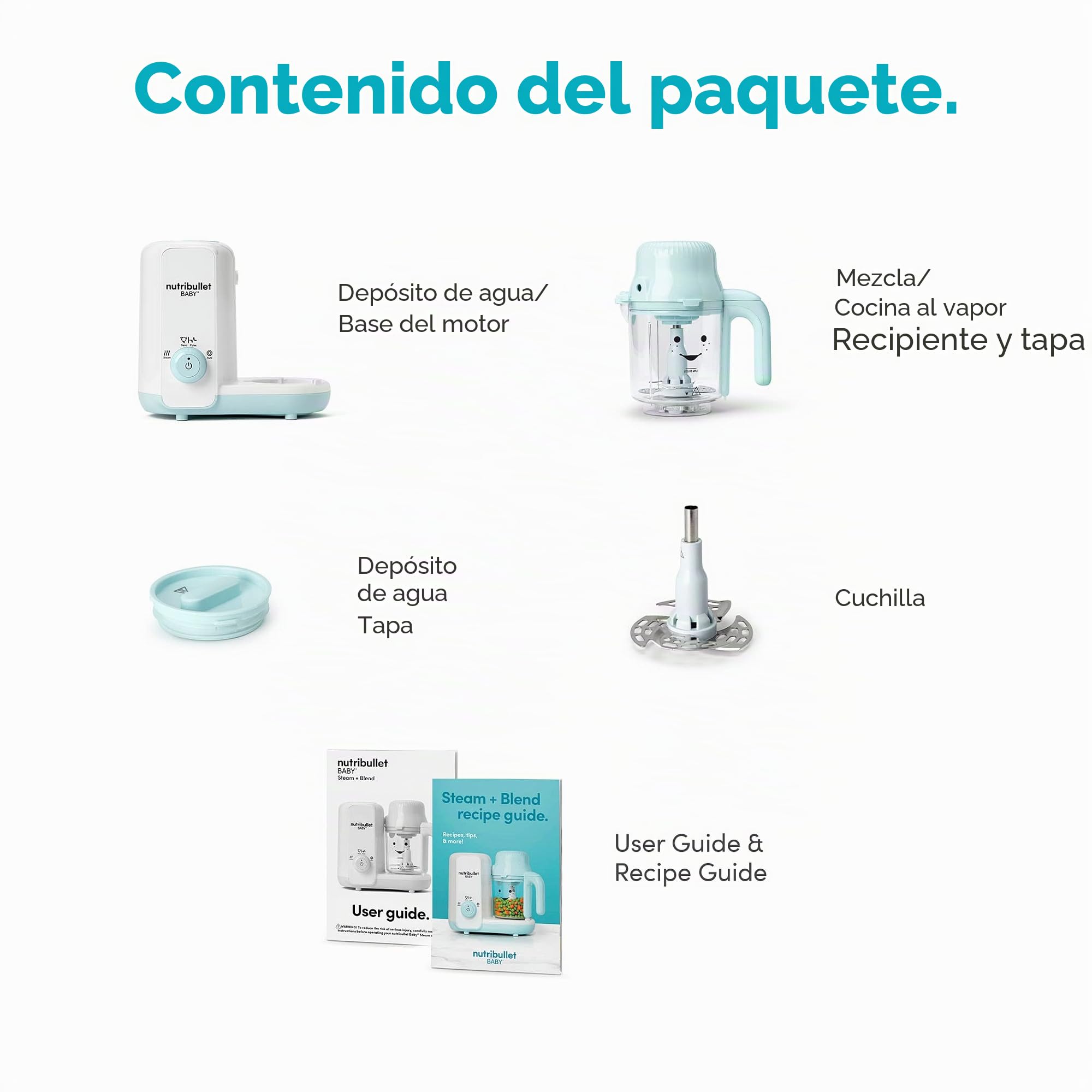 nutribullet Baby Steam + Blend, blanco/azul