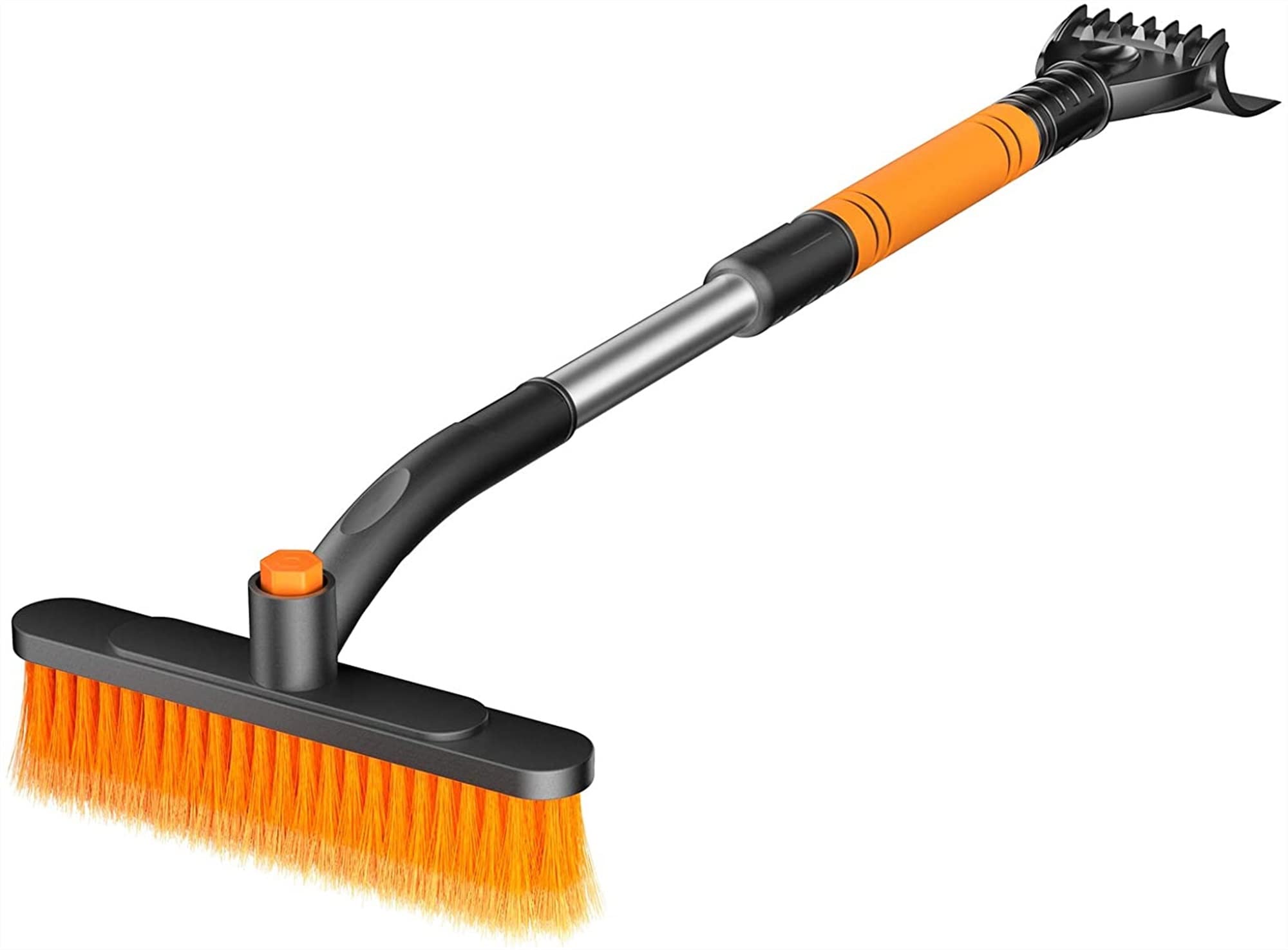 XMING Extracción del Cepillo de Nieve del Coche Extensible con el raspador de Hielo for el Parabrisas del automóvil y el Agarre de la Espuma de la Nieve Desmontable for el automóvil