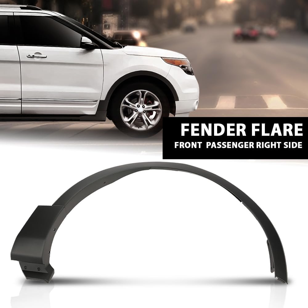 ALLGOOD Fender Flares Compatible with Ford Explorer 2011-2015 FO1290126 BB5Z16039AA Front Right Wheel Fender Trim