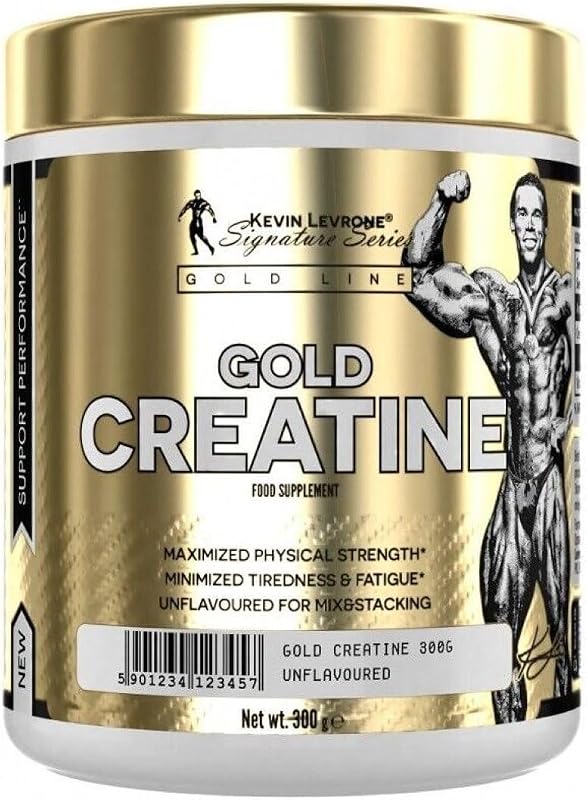 KEVIN LEVRONE | Gold Creatine Monohydrate 300 g | Nutritional Supplement for Men | Amino Acids | Muscle Mass Growth Anabolic Powder