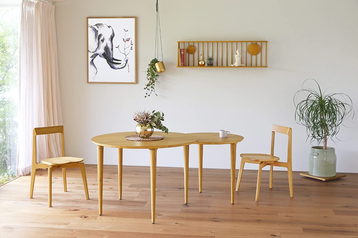 Amazon｜高野木工 BALLOON バルーン ダイニングテーブル ホワイト