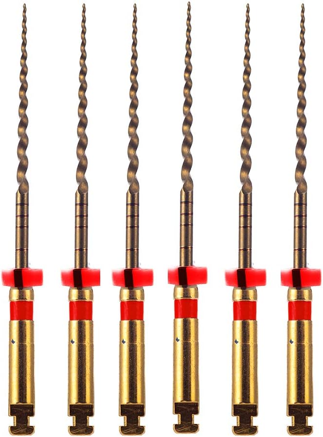 Easyinsmile X-Pro Gold Taper NITI Endo Rotary Files 6pcs Endodontic Controlled Memory Files 6Pcs