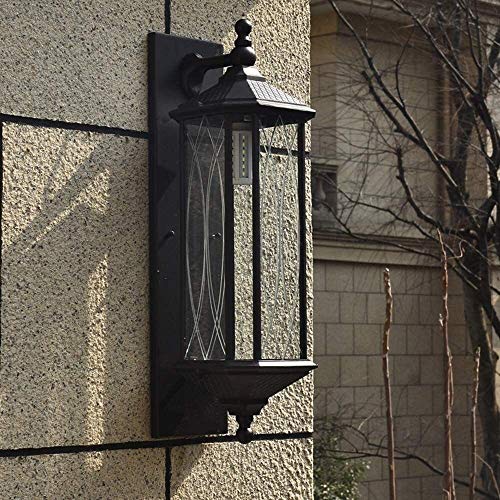 Lampe murale rétro luminaire extérieur étanche E27 pour façade de garage - 6