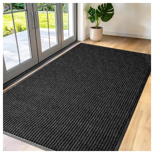 Large Charcoal Door Mat for High Traffic Areas