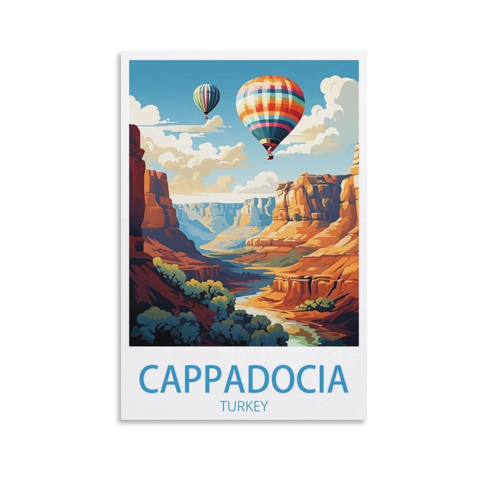 EZMLFA Diamond Art Kits Adults,Cappadocia Turkey,5D Dimond Picture, Crystal Gem Art Crafts for Boys Girls, DIY Mosaic Creations Set for Home Decor 40x50cm