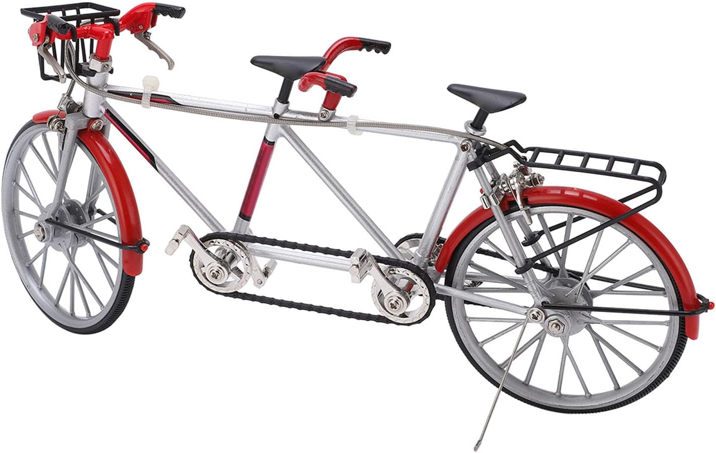 Bike Model, Tandem Mini Model Model Ornaments Tandem Design Model Alloy Material for Office Desk Decorations for Gifts
