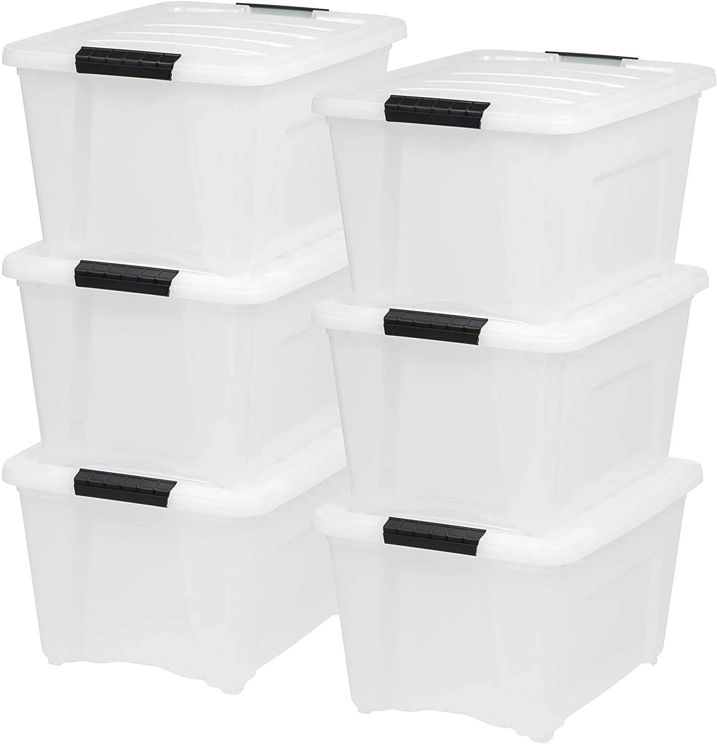 no-branded Le Danno Multi-Purpose Storage Box Clear 6 Stack and Pull