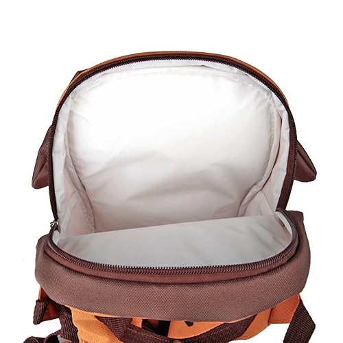 Miniatura 7 de yodo Mochila aislada para niños pequeños con correa de arnés de seguridad y etiqueta de nombre, lonchera para preescolar juguetona, bolsa de