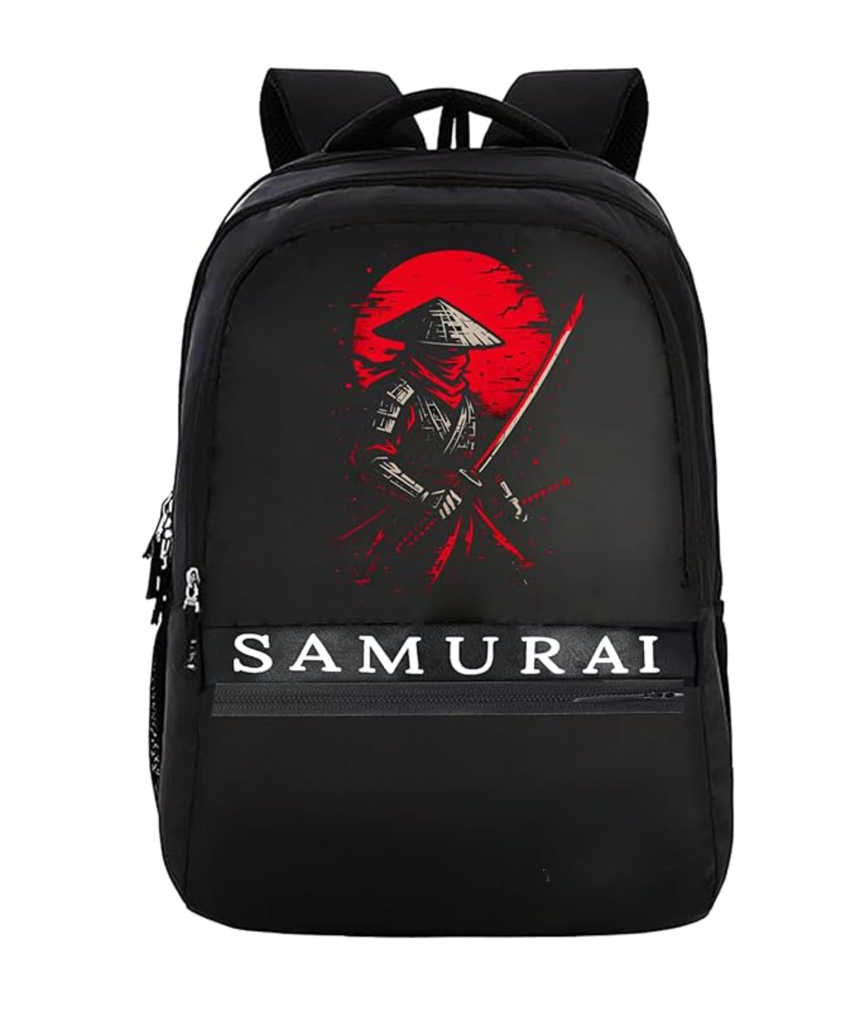 Samurai Graphic Backpack 45L | Stylish Laptop & School Bag for Boys | Water Resistant Travel Backpack with 3 Compartments | Durable College Bag for Men & Teenagers-image-10
