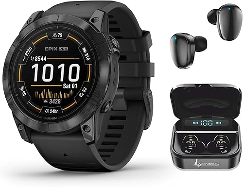Vista 24 de Wearable4U - Garmin epix Pro (Gen 2), 1.654 in, reloj inteligente de alto rendimiento, tecnología de entrenamiento avanzada, linterna incorporada