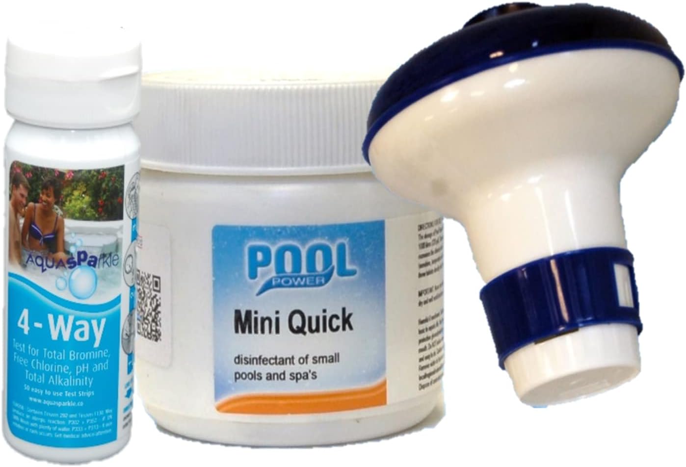 Outdoor Pool Water Treatment Starter Kit for pools and spas 500g of