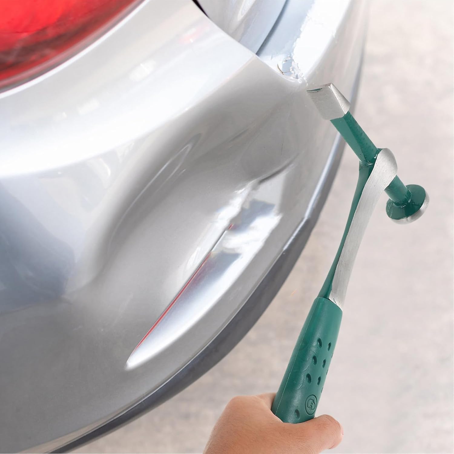 Sheet Metal Hammer with Flat Head for Automotive Body Repair, Professional Auto Body Repair Hook Tool for Dent Removal and Sheet Metal Maintenance