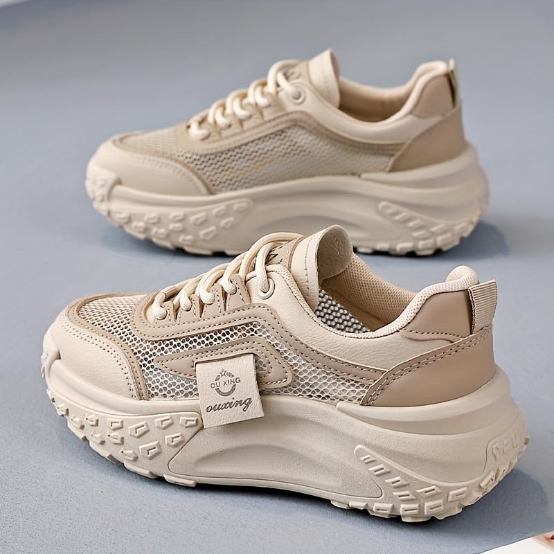 Summer Breathable Mesh Women's Shoes, Heightening Commuter Sneakers for Travel2