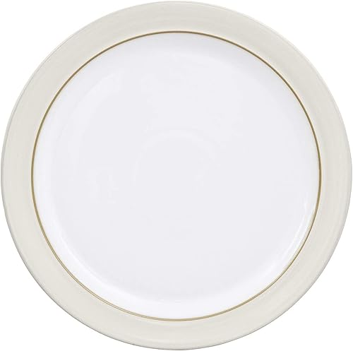 Miniatura 2 de Denby NATURAL CANVAS - Juego de 4 platos llanos, tamaño único, blanco neutro