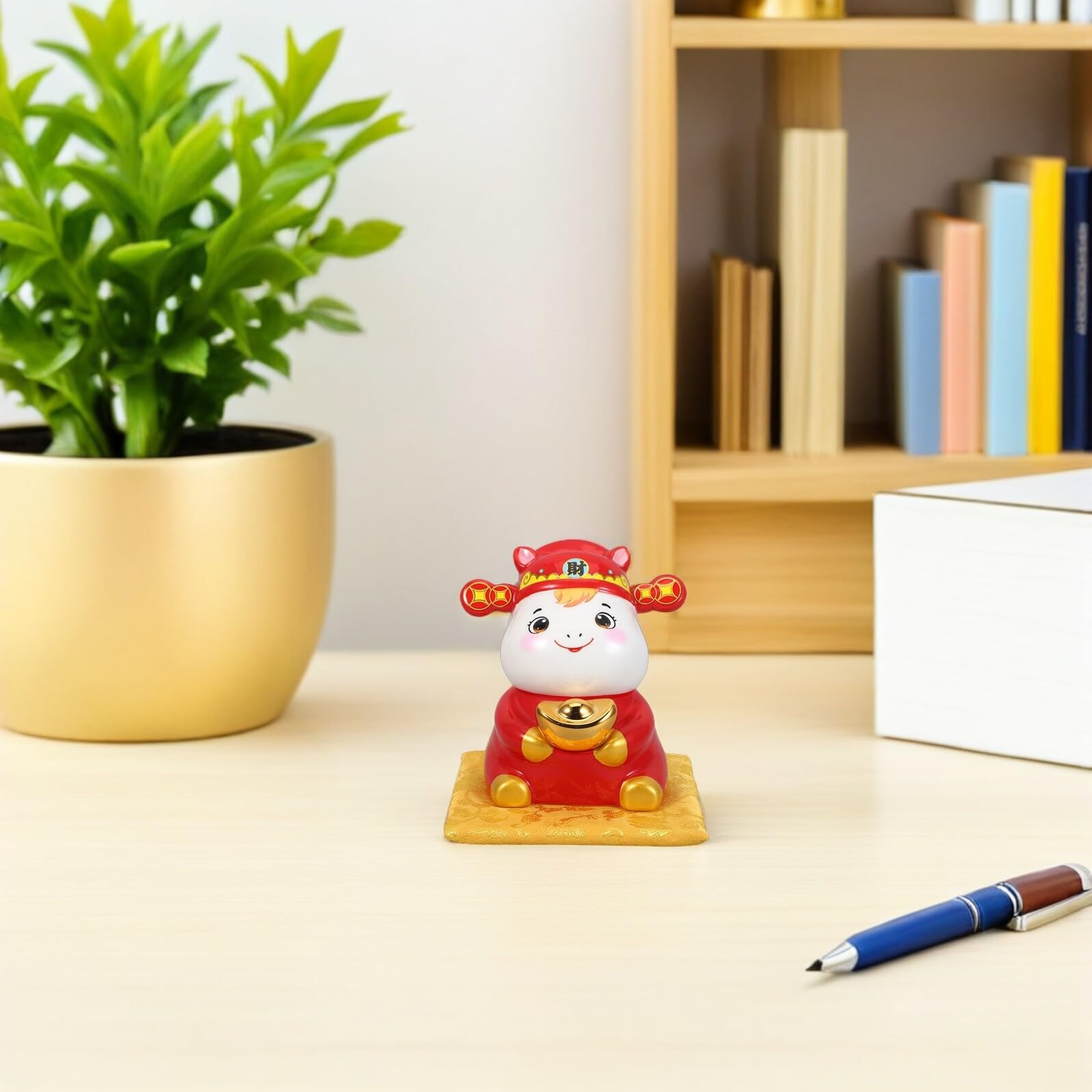 ERINGOGO Keramik Spardose Pferdeform Handgefertigt 13cm Dekorativer Münzbehälter mit Einwurfschlitz Sparschwein für Zuhause und Geschenk