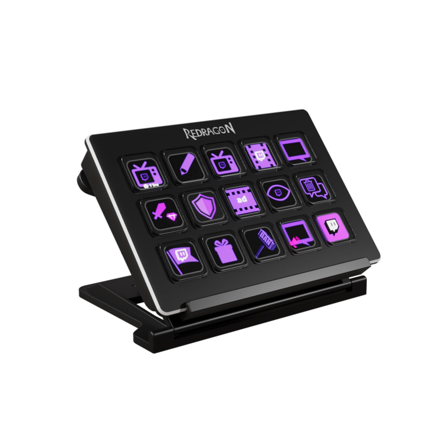 Redragon Streamdeck Streamcraft Ss550 Black Buttons LCD Plugins USB Connection