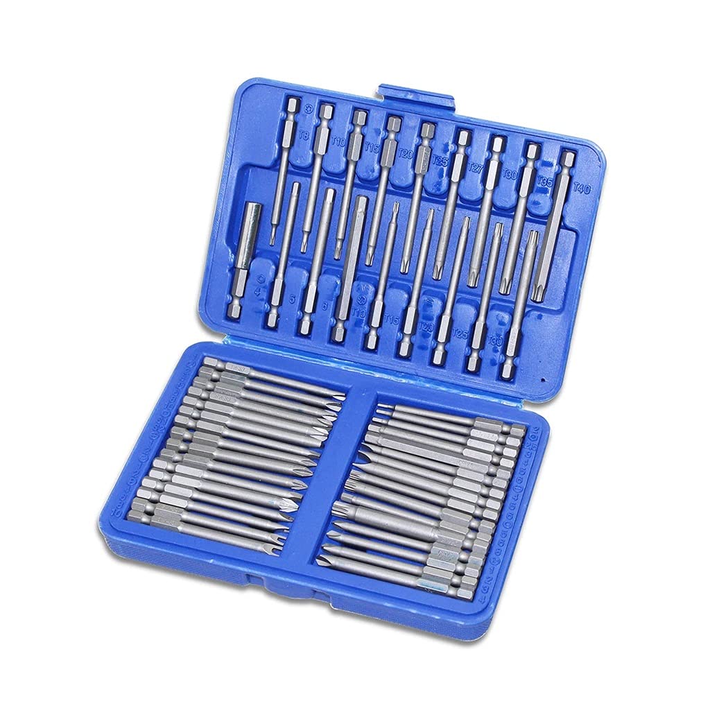 50pcs CRV Screwdriver Bit Security Set Holder Tamper Proof Screwdriver Attachment