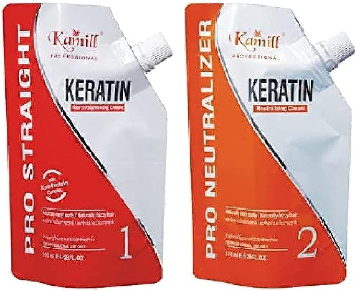 Keratin Pro-Straightening Cream And Pro-Neutralizer Kit With Kera-Protein Complex ( 150 ml each )