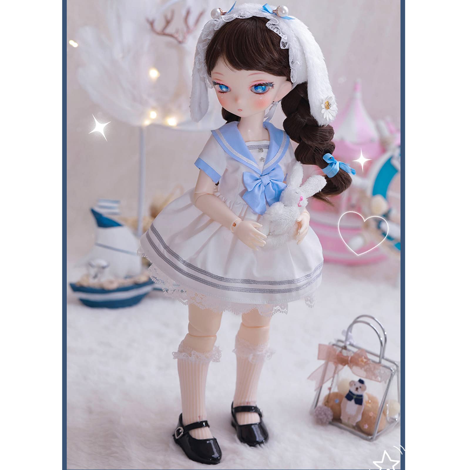 Amazon | 1/4 球体関節人形 フルセット メイク済み bjdドール 可愛い