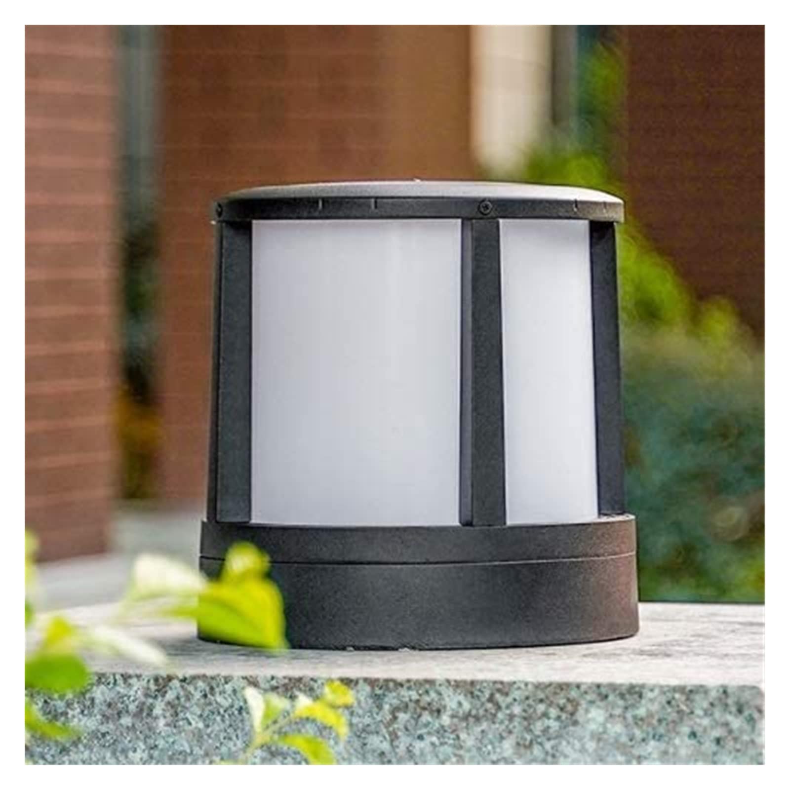 Lampione da cortile Lampada a colonna a colonna a energia solare Lampada da palo per esterno impermeabile Lampione da giardino Lanterna antipioggia da giardino Recinzione Luci Paesaggio stradale
