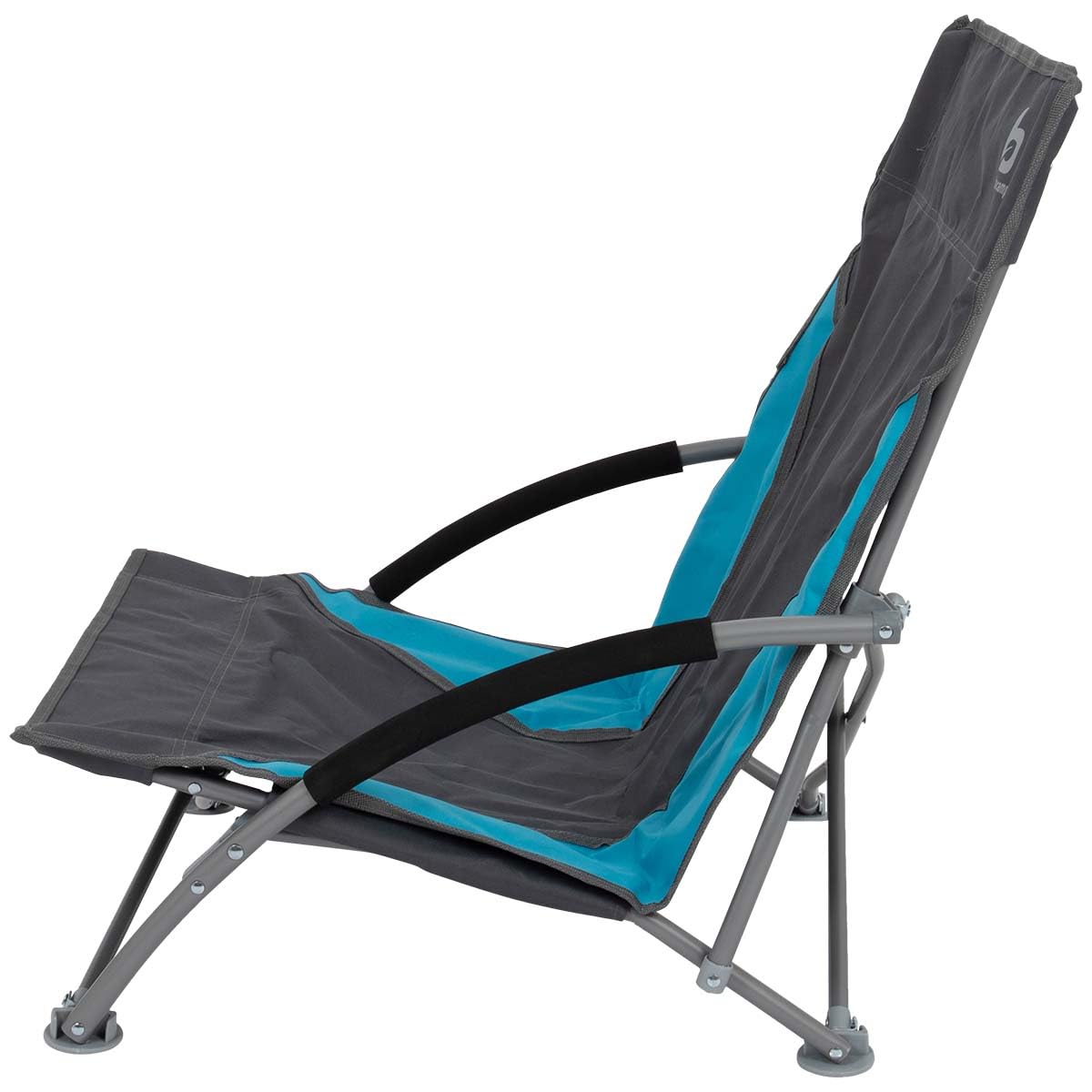 Bo-Camp - Beach chair - Compact - Bleu/gris