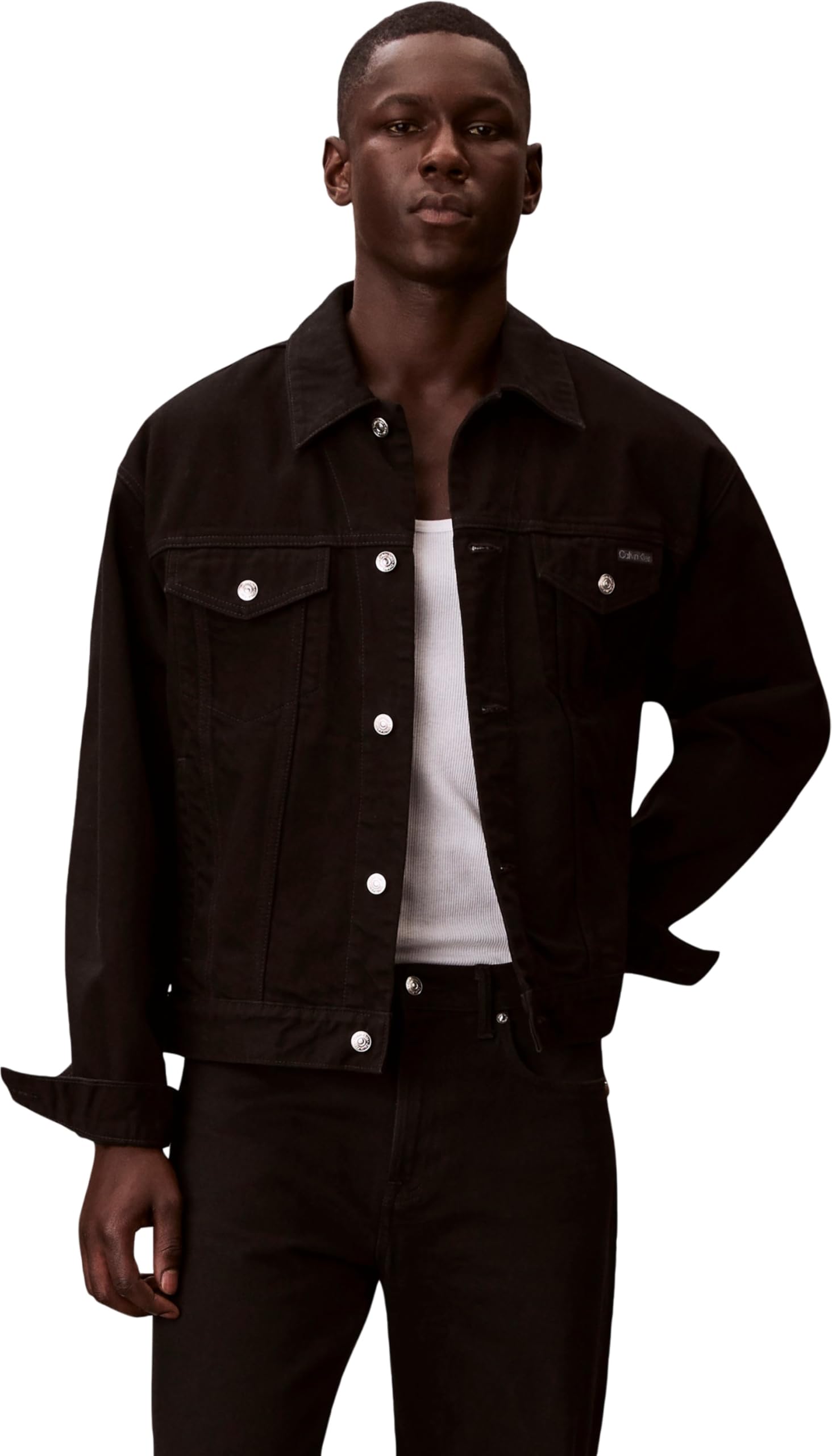 Calvin Klein - Men's Trucker Jacket - Classic Black - L