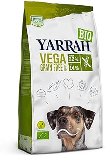 YARRAH Vega Vegetarian Organic Dry Food for Dogs - For All Dog Breeds and Ages | Exquisite Organic Dog Chunks, 2 kg | 100% Organic, Grain-Free & Free from Artificial Additives product image