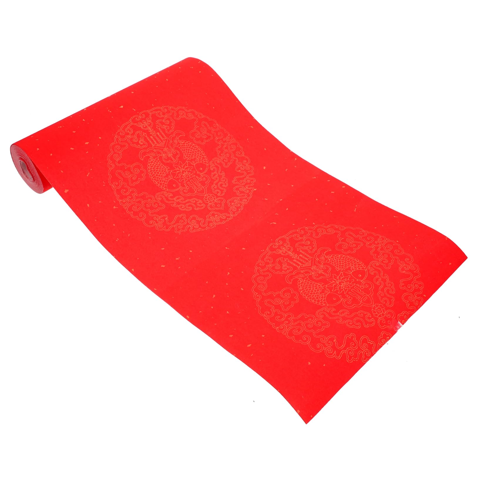 couplets Set， Chinese New Year Decoration,3 Rolls Red Rice Paper Spring Festival Blank Scroll