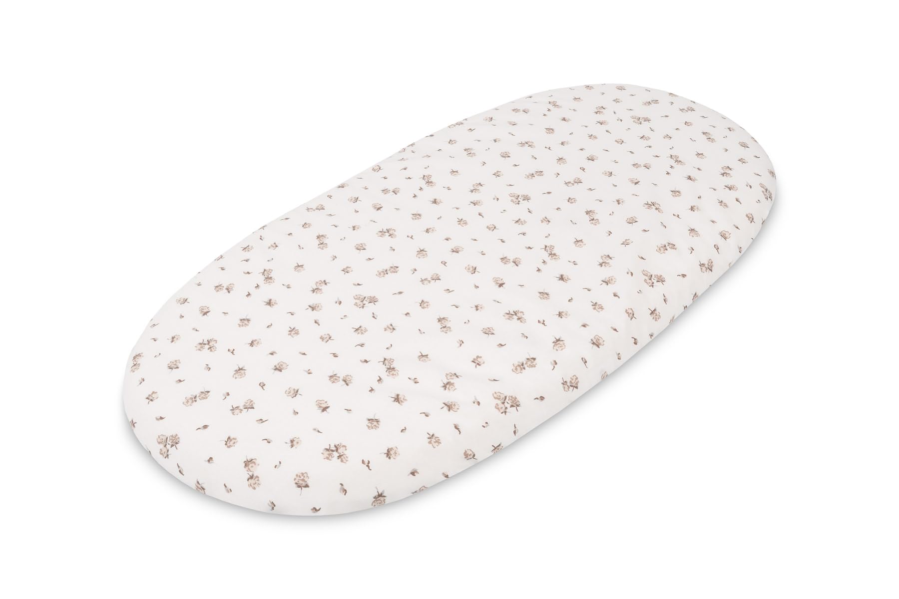 Lenzuolo con Angoli per Carrozzina - Cotone per Neonati - Lenzuolo Morbido e Traspirante per la Pelle Delicata del Bambino - Regalo per la Nascita - 35 x 75 cm, Beige, Rosa