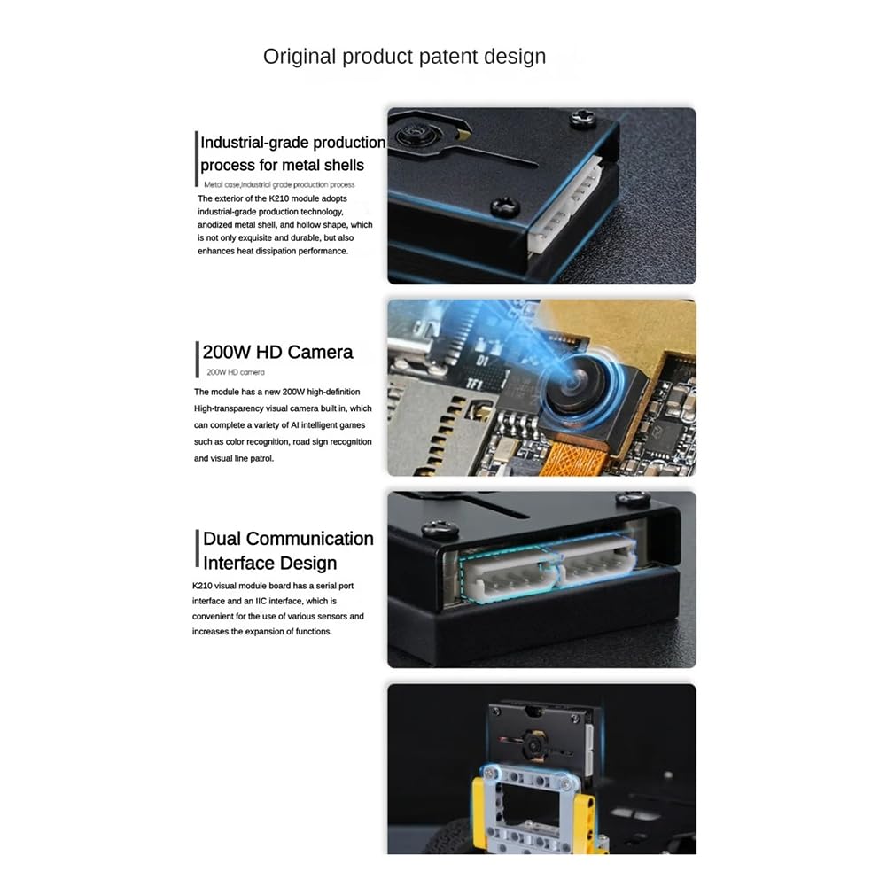 Módulo Visual K210 Módulo de Reconocimiento de Visión WonderMV Cámara Inteligente Placa de Desarrollo Python Sensor CanMV Programable B