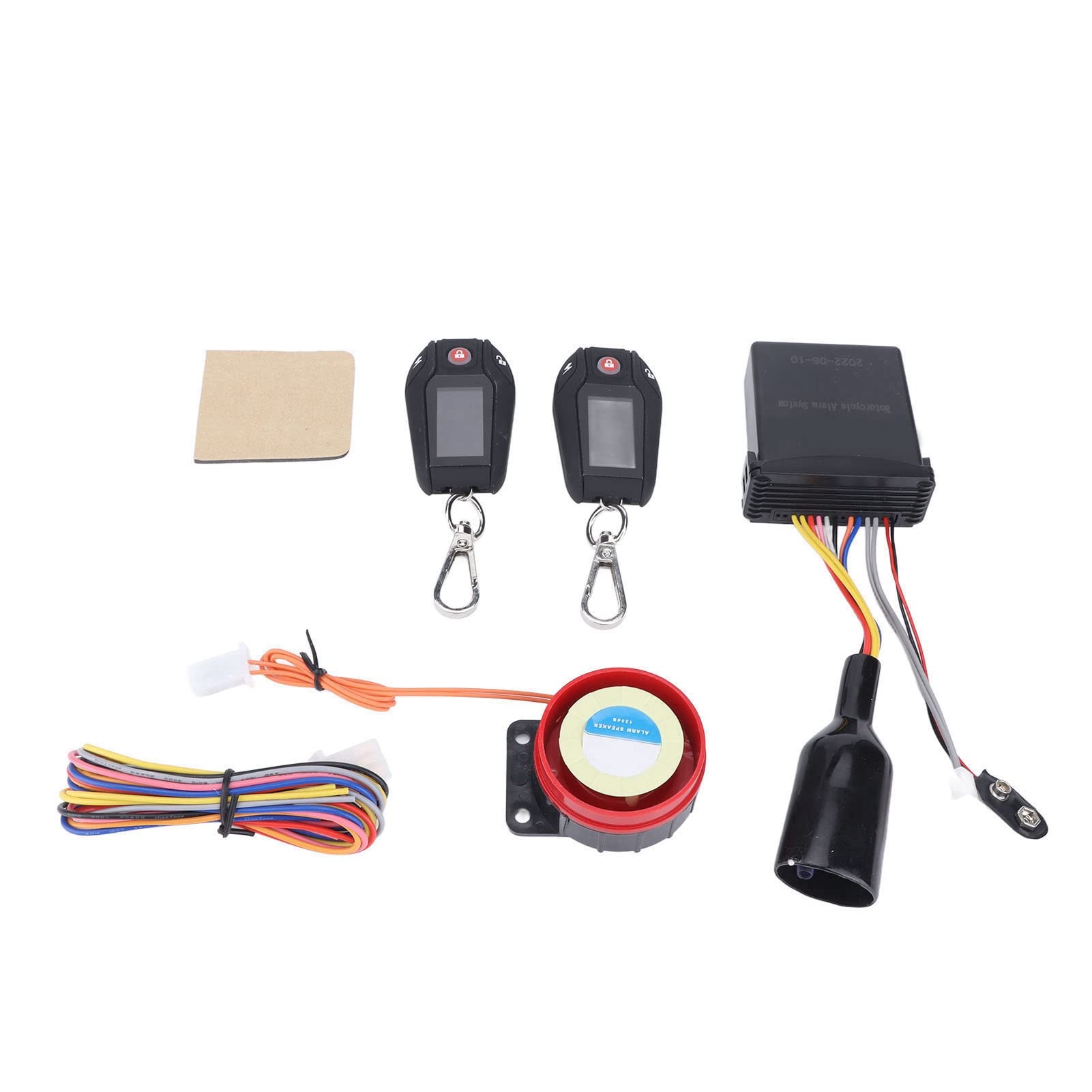 di Allarme per Motocicletta a 2 Vie, Kit Dispositivo Antifurto per Moto Multifunzione PKE Sensing 12V Display LCD Telecomando Universale per Fuoristrada ATV (Custodia