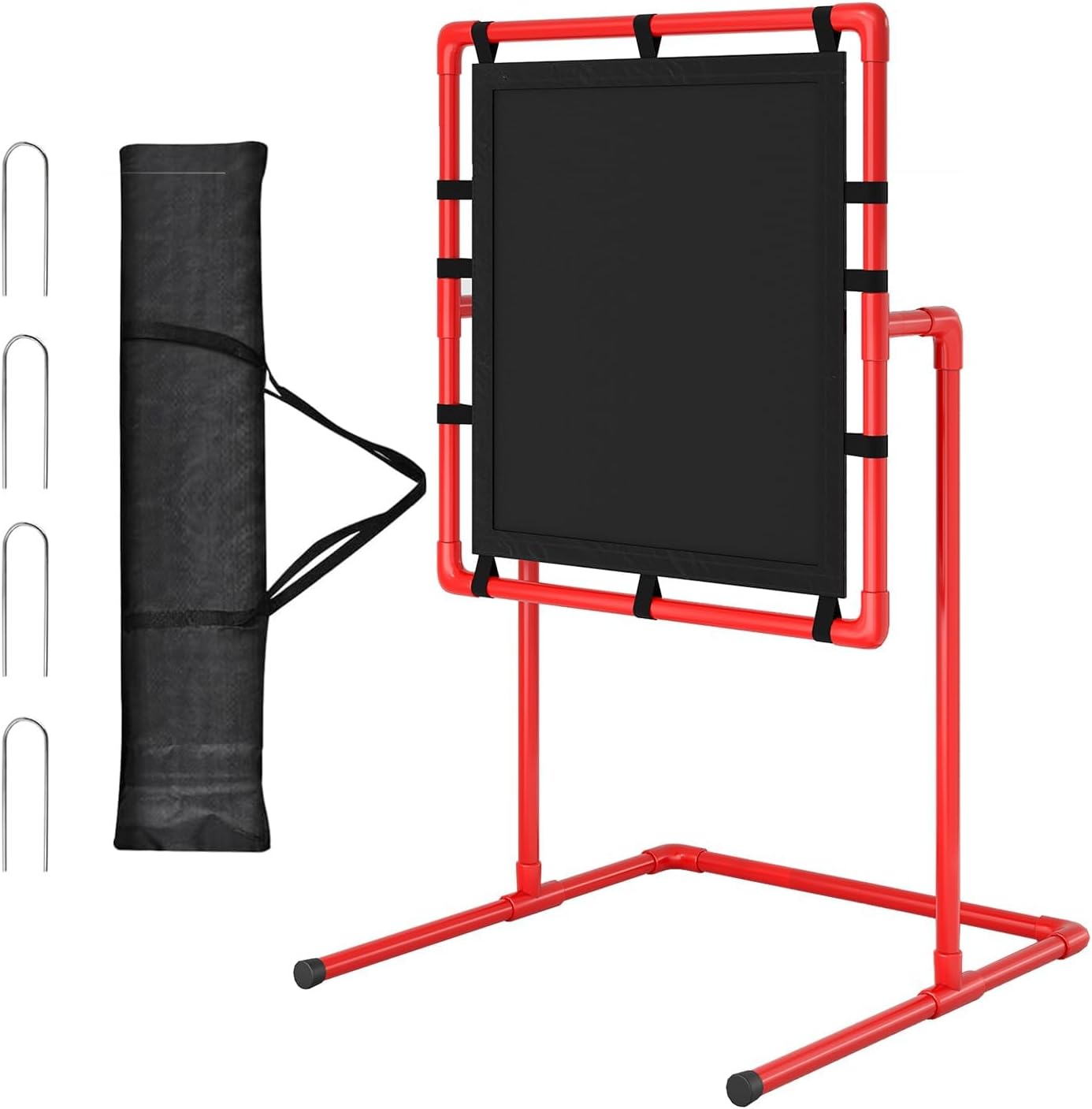 Blitzball Pitching Goal with Strike Zone, Baseball Training Aid for Backyard Practice, Easy Assembly Portable Plastic Frame, Improve Pitching & Hitting Accuracy for All Ages