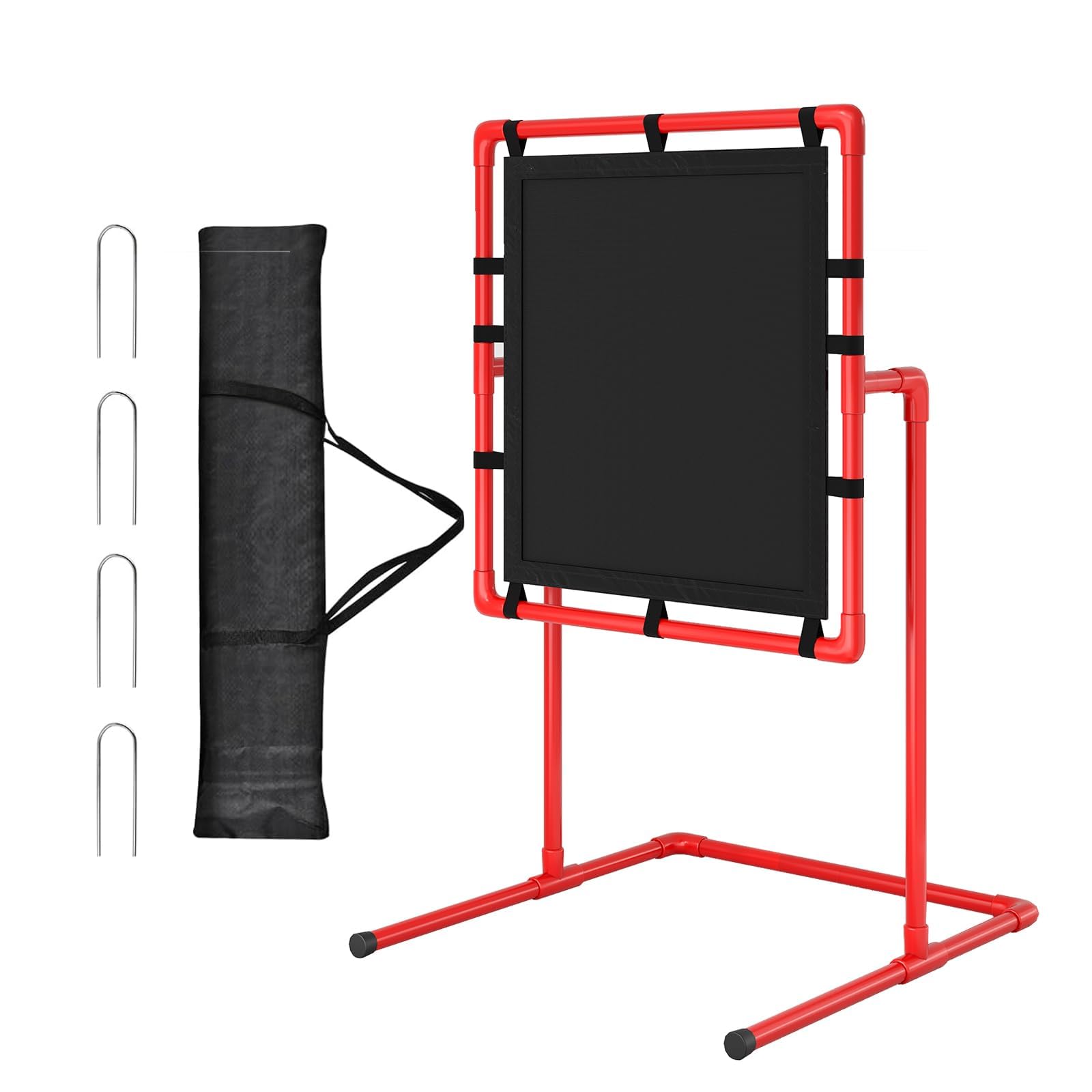 Cible de baseball Strike Zone compatible avec les jeux de balles en plastique et la balle flash, appareil d'entraînement de baseball pratique, aide à l'entraînement au pitching avec sac de rangement