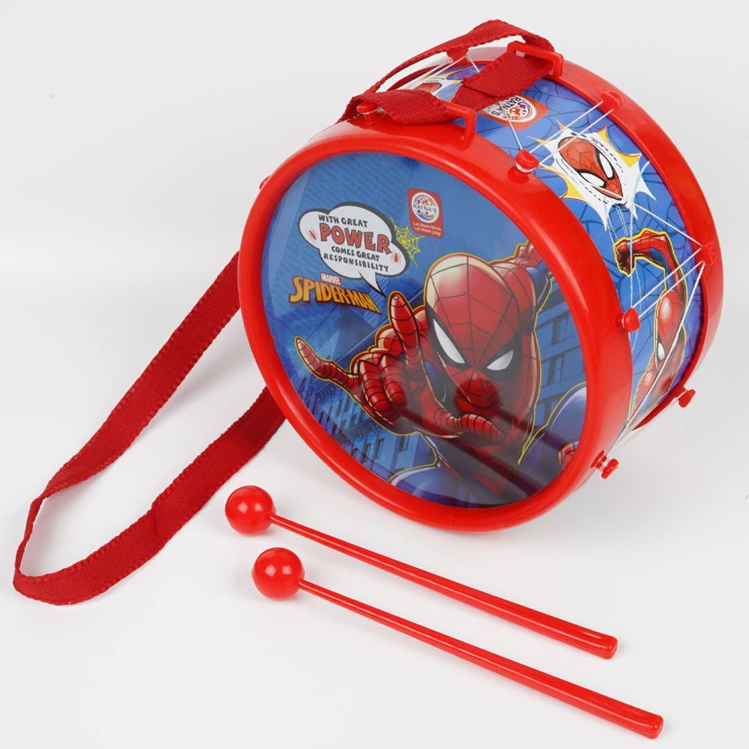Buy Ratna's Marvel Musical Drum Junior Spiderman Printed Musical