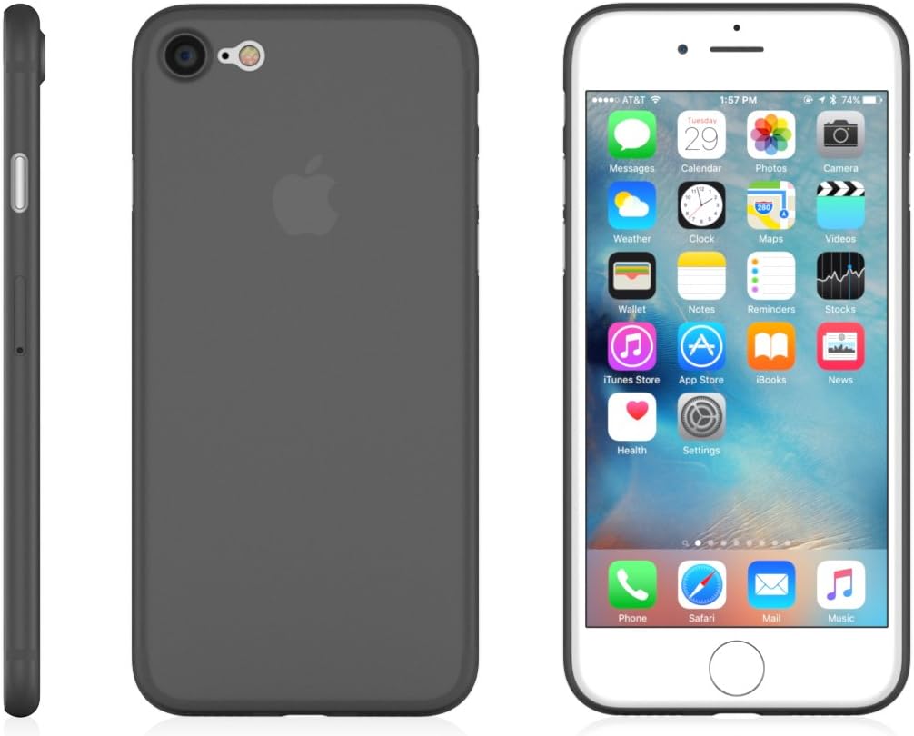 CaliCase iPhone 7 Thin Case [Clear Black]