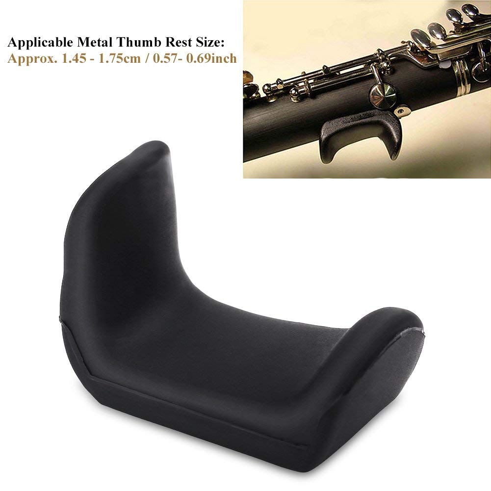 Daumenauflage Klarinette Oboe Gummi Fingerauflage Kissen Fit für 1.45-1.75cm Daumen(1.5mm)