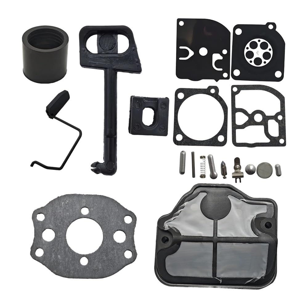 Dfzrwkhba One Color Filter With Carburetor Rebuild Kit Diaphragm Gasket Manifold For Husqvar 36 41 136 137 141 142 Gas Chainsaw