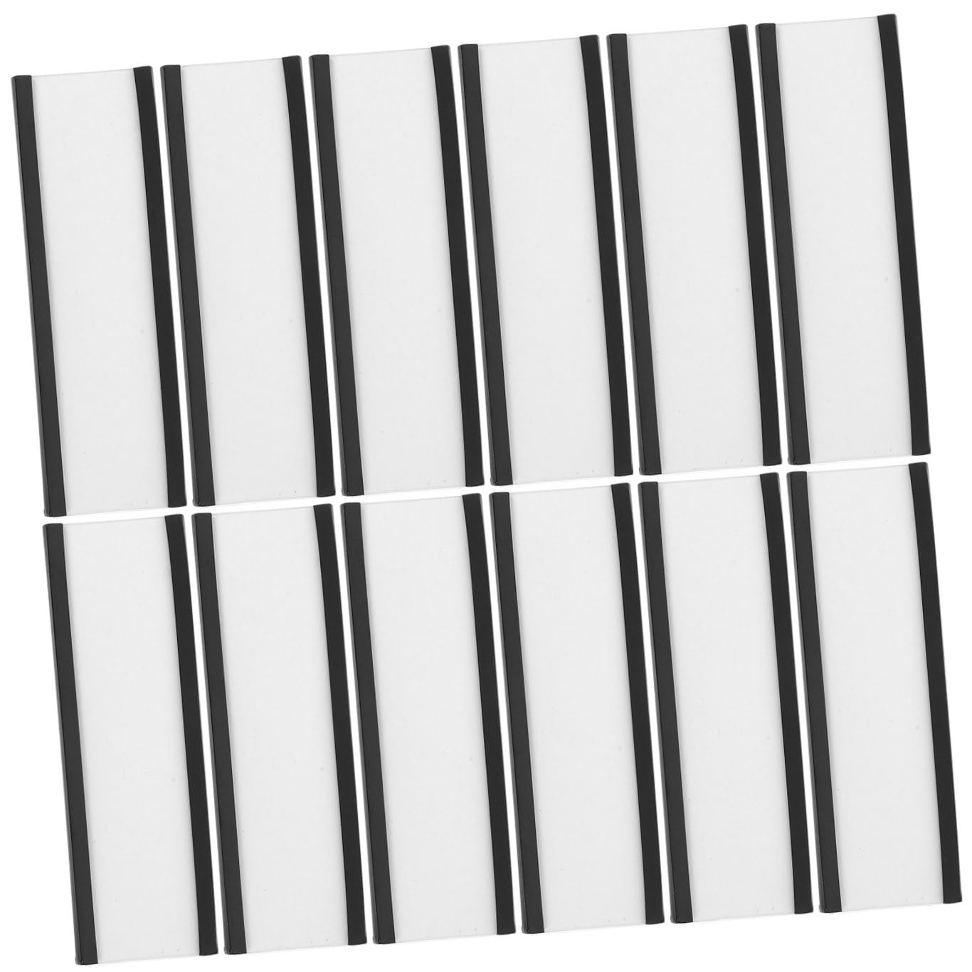Porta Etichette Magnetico Trasparente 30 Pezzi, Plastica e Gomma