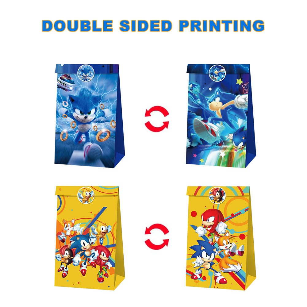 Sacchetti Regalo Di Carta Soni - 12 Pezzi Con Adesivi, Per Compleanni, Natale E Feste - Foto 7