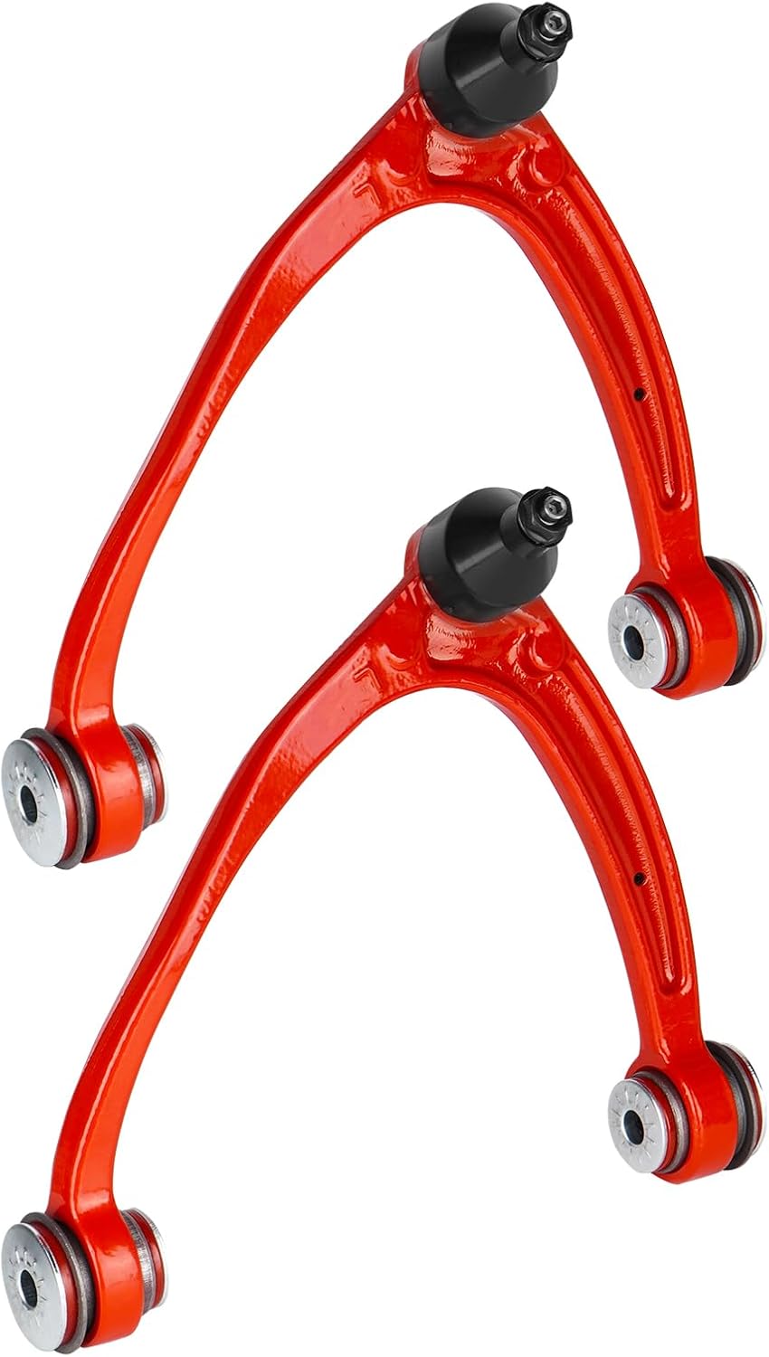 4 PCS Front Upper Control Arm Kit w/Ball Joint with Polyurethane Bushing Suspension Kit for Avalanche, Escalade ESV/EXT, Suburban 1500/Silverado 1500/Sierra 1500/Tahoe/Yukon 2007-2013 (Only For 4WD)