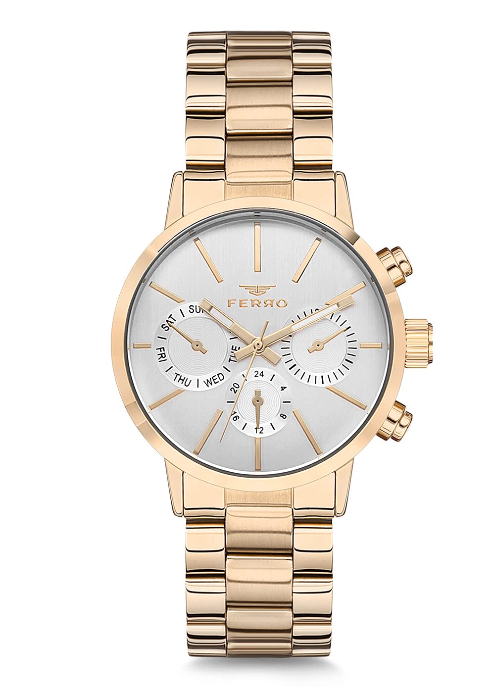 Ferro Spezia Analog White Dial Womens Watch-FM81886A-B (B09SG2HNHL) Amazon Price History, Amazon Price Tracker