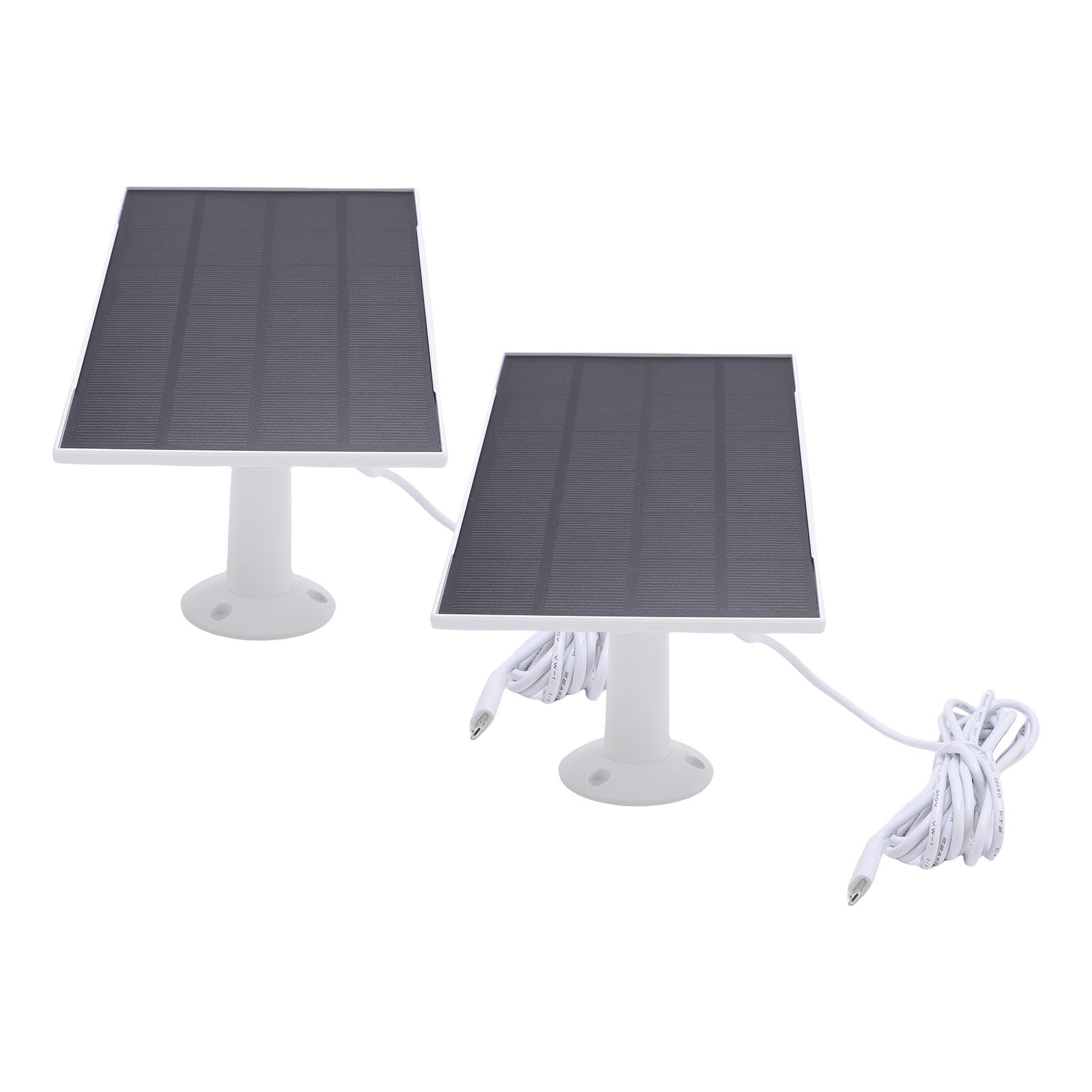 BRRNOO Pannello Solare 8W per Telecamera di Sicurezza Esterna 4, IP65,
