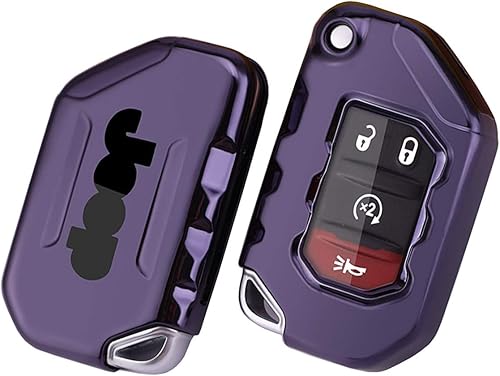 Miniatura 9 de Funda de TPU suave para llavero para Jeep Gladiator JT Sahara JLU 2018 2019 Wrangler JL JLU Rubicon 2020 2021