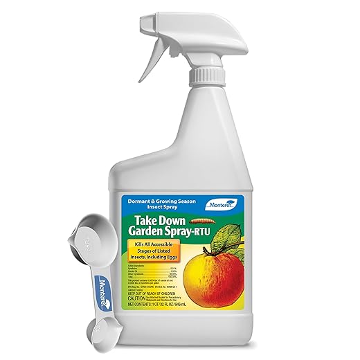Monterey LG6232 Take Down Garden Spray Ready to Use Insecticide/Pesticide Treatment for Control of Insects, 32 oz