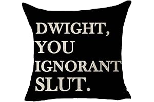 Commemorative "Dwight, You Ignorant Slut" Office Throw Pillow