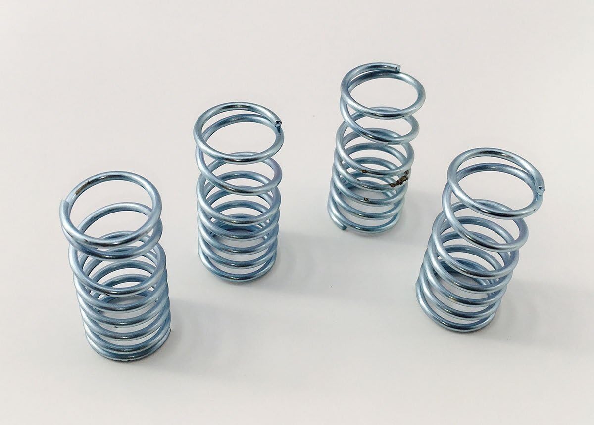 4 pcs of RC Shock Springs for RC Car E-Revo or Revo 3.3 Silver Plated Dual Rate Shocks Spring Set