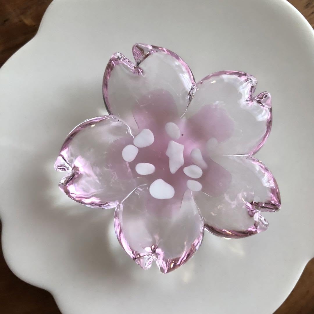 Amazon.co.jp: 波瑠の匠 桜 ガラス 箸置き カトラリーレスト